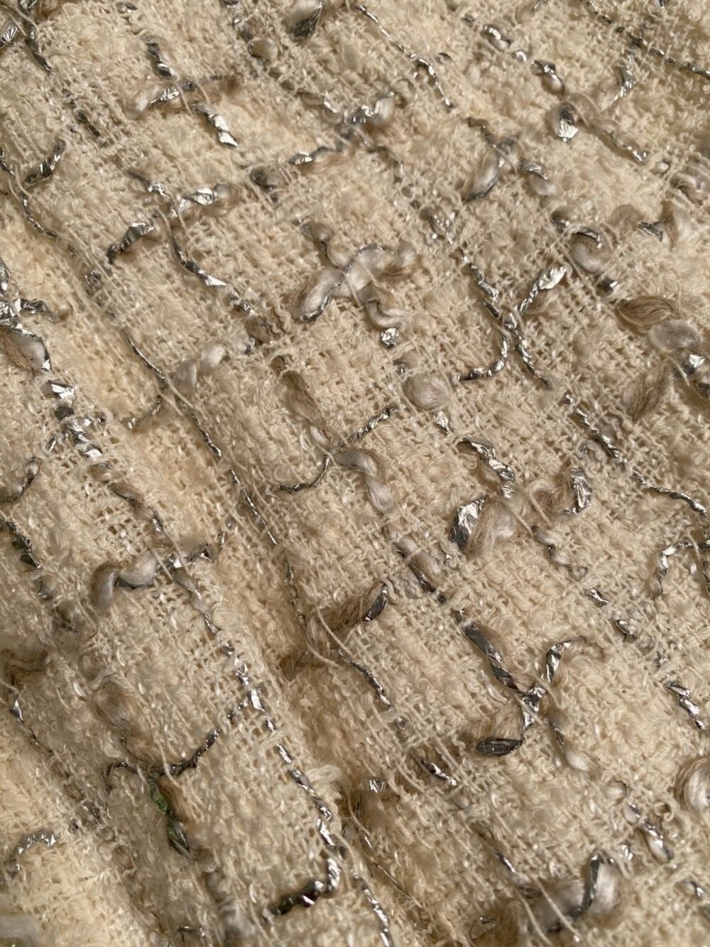 NWT Iro Xaga Tweed Trouser Shorts in Ecru Silver - 34 - Picture 9 of 9